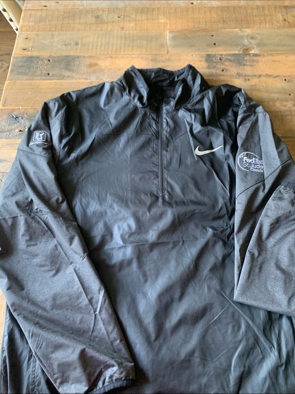 Nike Black Lightweight Half-Zip Pullover Jacket - FedEx St. Jude Classic